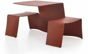 Extremis Алюминиевый стол для пикника со встроенными скамейками
