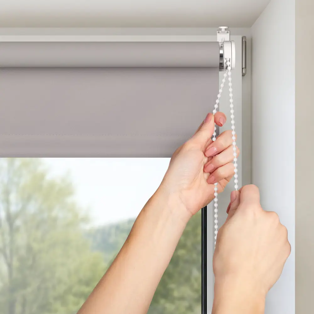 Штора рулонная блэкаут 120x160 см серая PRAKTO BLACKOUT STLM-2022447 - Вид №5