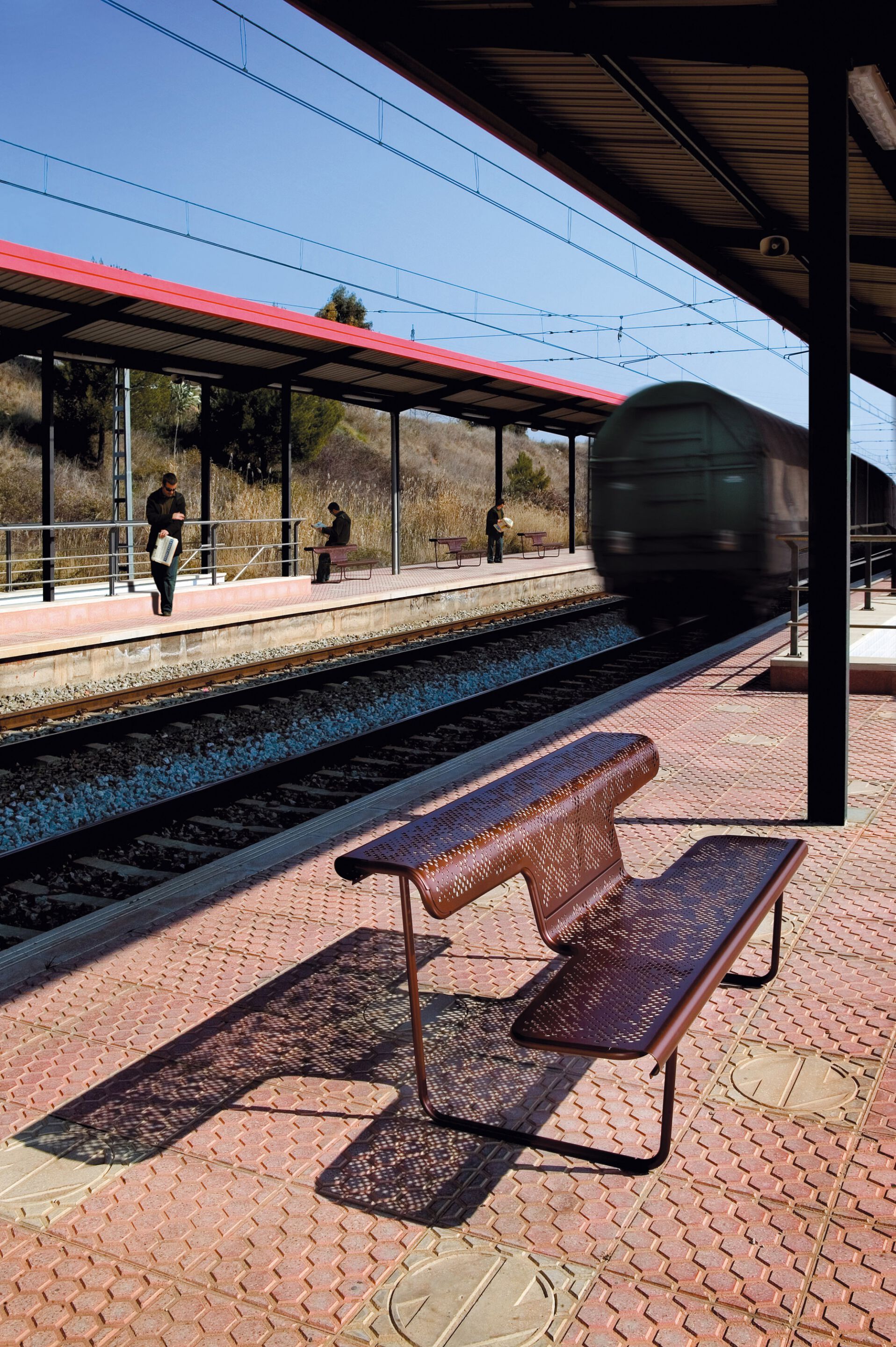 Стальная скамья со спинкой BD Barcelona EL POETA ARCH-00046896 - Вид №5