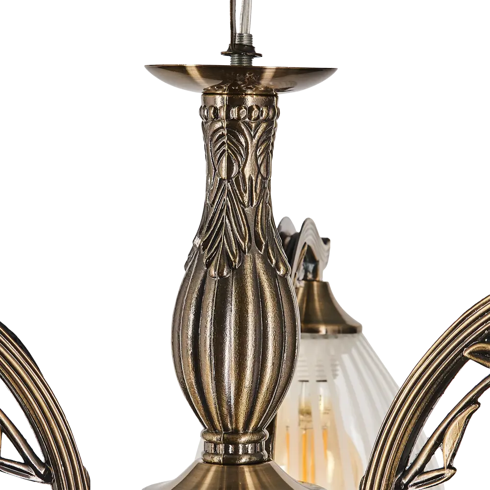 Люстра подвесная Wink Герда N3880/3, 3 лампы, 9 м², цвет бронза/бесцветный STLM-2068167 - Вид №7