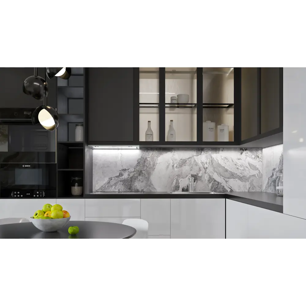 Стеновая панель Luxury Grey 120x0.4x60 см алюминий цвет серый ALUMOART STLM-2014732 - Вид №3