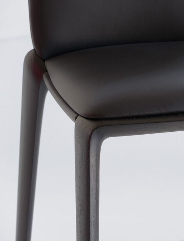 Высокий кожаный стул со спинкой Potocco Hiru ARCH-00041665 - Вид №4