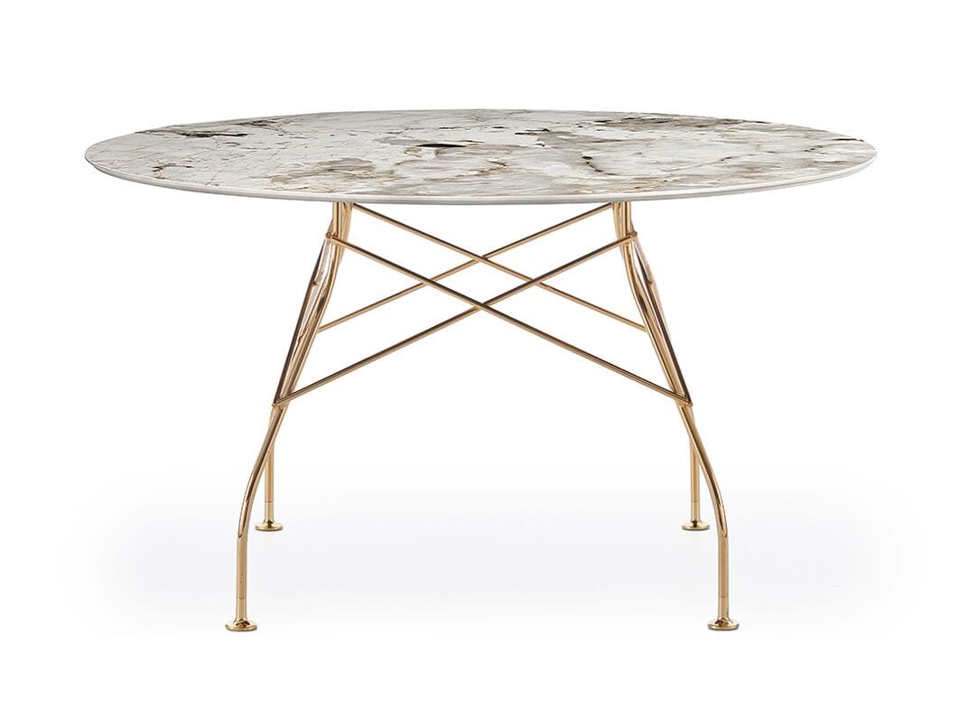 Круглый обеденный стол из керамогранита Kartell GLOSSY ARCH-00051866 - Вид №13