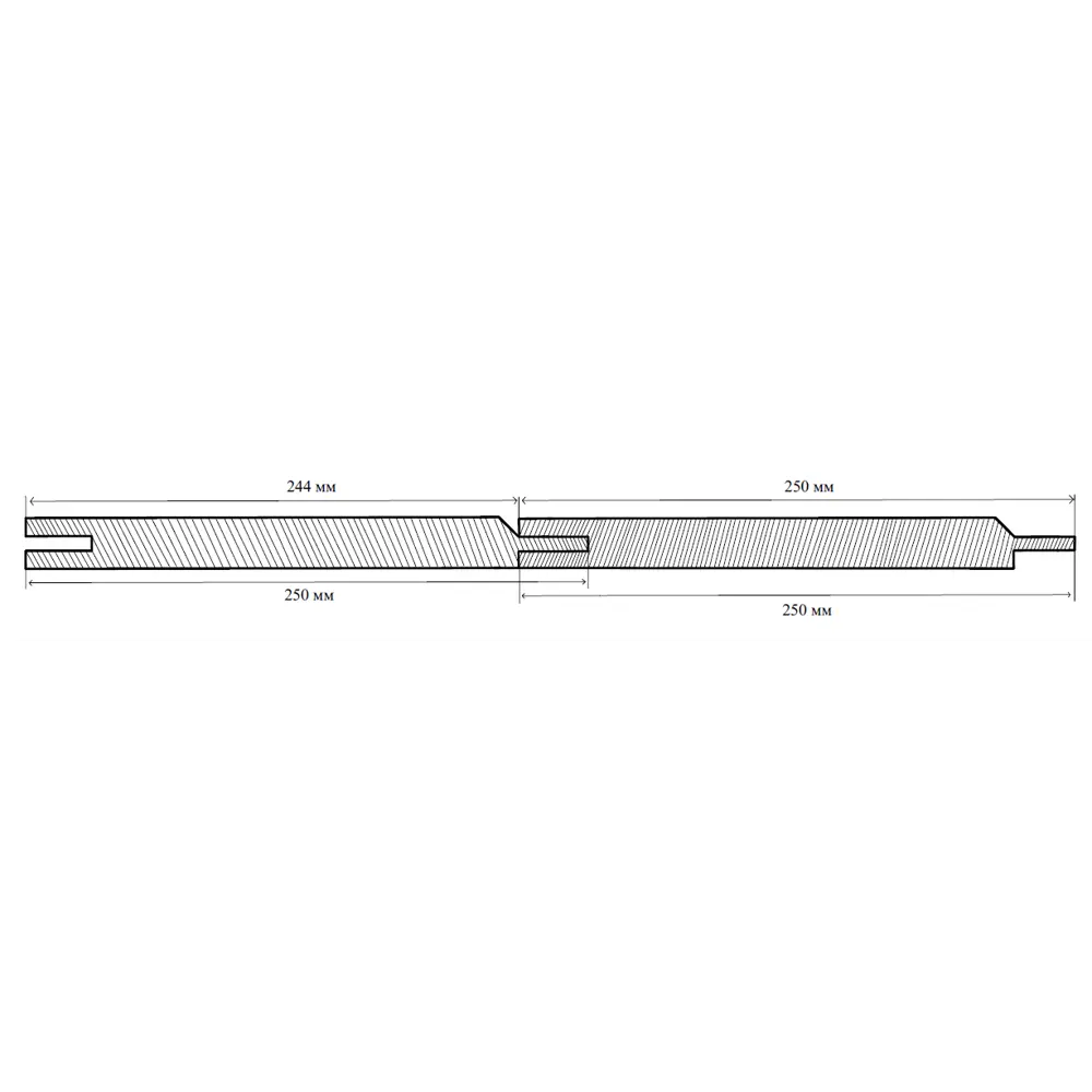 Стеновая панель МДФ Розовое дерево 2600x250x6 мм 0.65 м² DEKOR PANEL STLM-2160561 - Вид №4