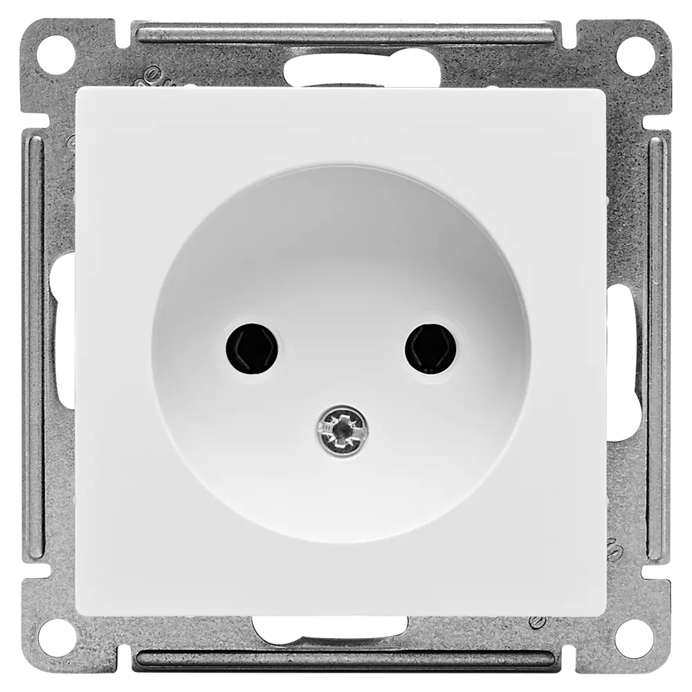 Розетка встраиваемая Systeme Electric AtlasDesign без заземления цвет белый STLM-2121246