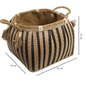 Корзина мягкая Kub HAP8547 36x36x29 см 24 л пальмовое волокно