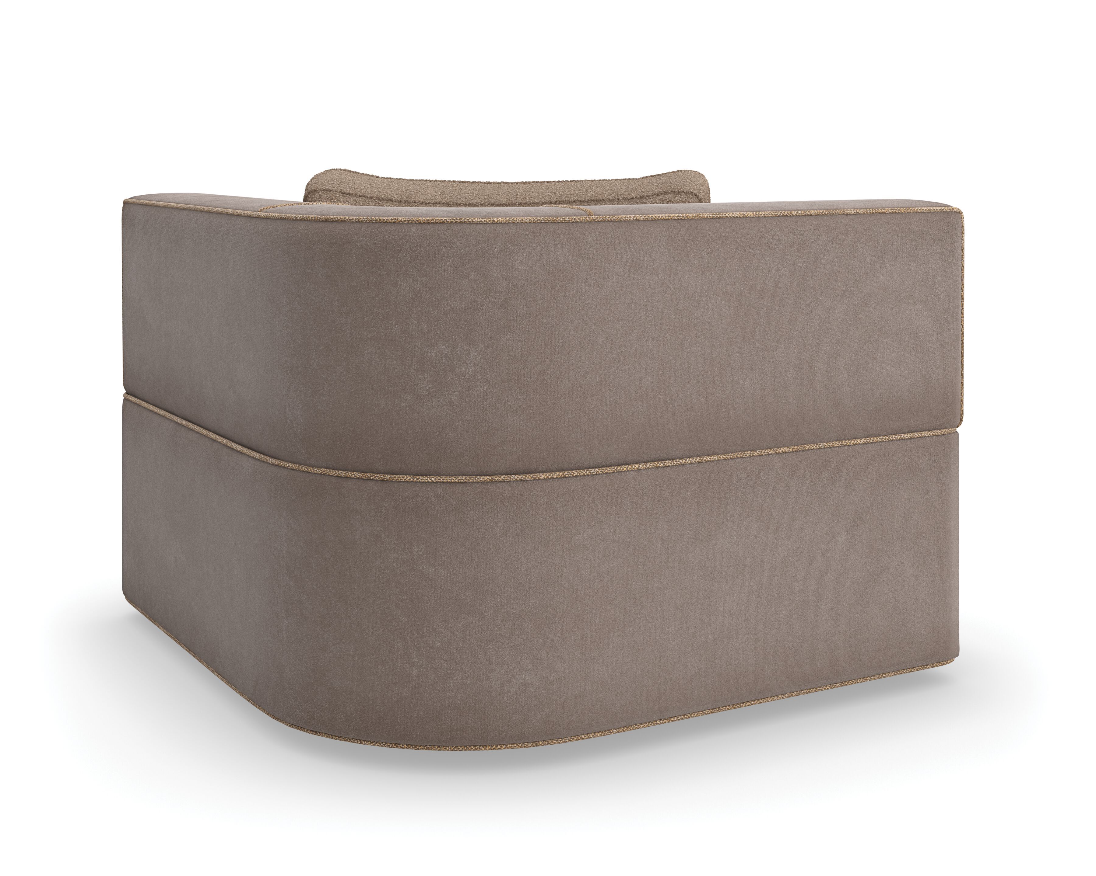 Угловое кресло из нубука Caracole Марбелья ARCH-00025509 - Вид №2