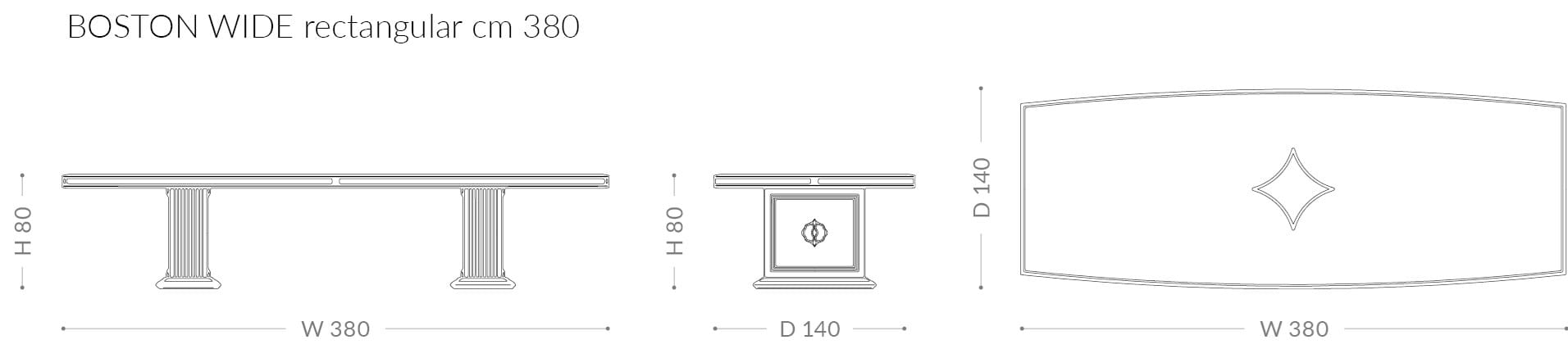 Прямоугольный стол для гостиной из черного дерева BRUNO ZAMPA ARCH-00059829 - Вид №4