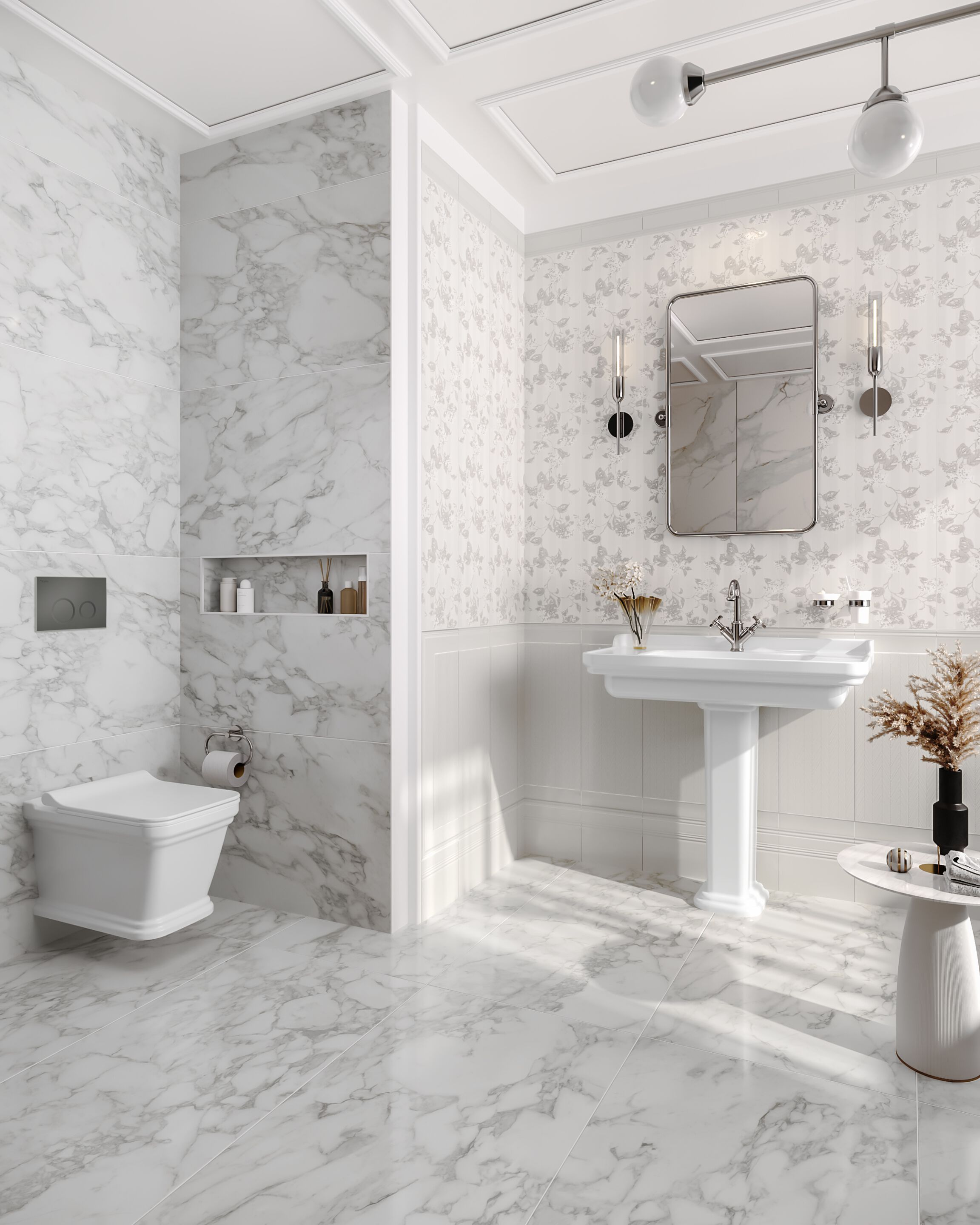 Умывальник Fireclay на колонне Kaleseramik сантехника ARCH-00027807 - Вид №4