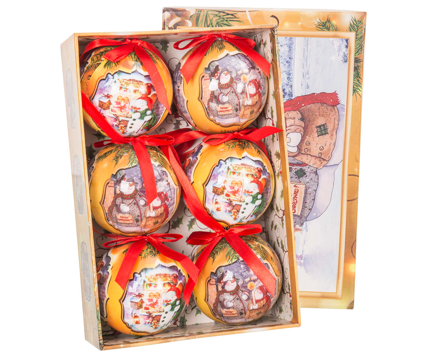 DZ-112-412 елочная игрушка, набор 6шт TO4ROOMS 