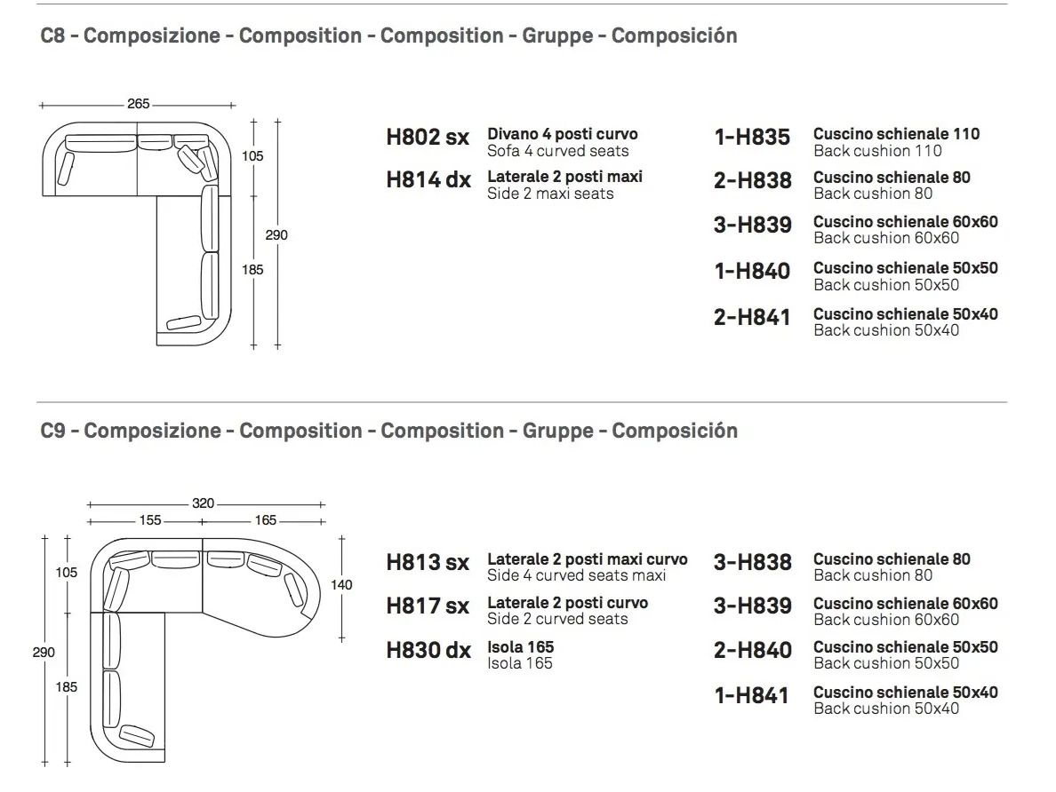 Секционный угловой диван из ткани VALENTINI Eduard New ARCH-00074004 - Вид №6