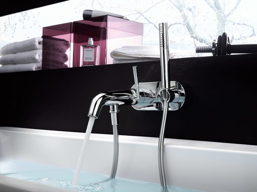 Однорычажный смеситель для ванны с ручным душем Nobili Likid ARCH-00076393