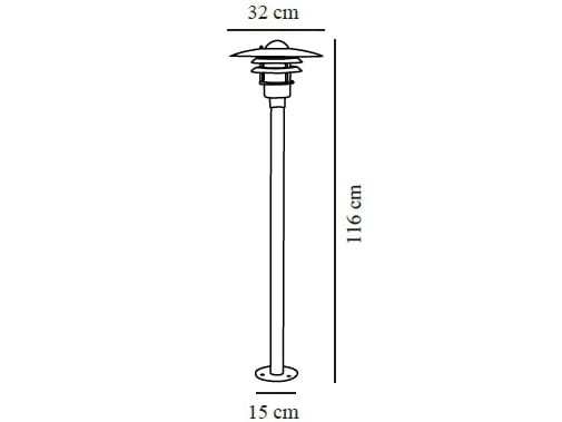 Металлический световой столб Nordlux Lonstrup ARCH-00074012 - Вид №2