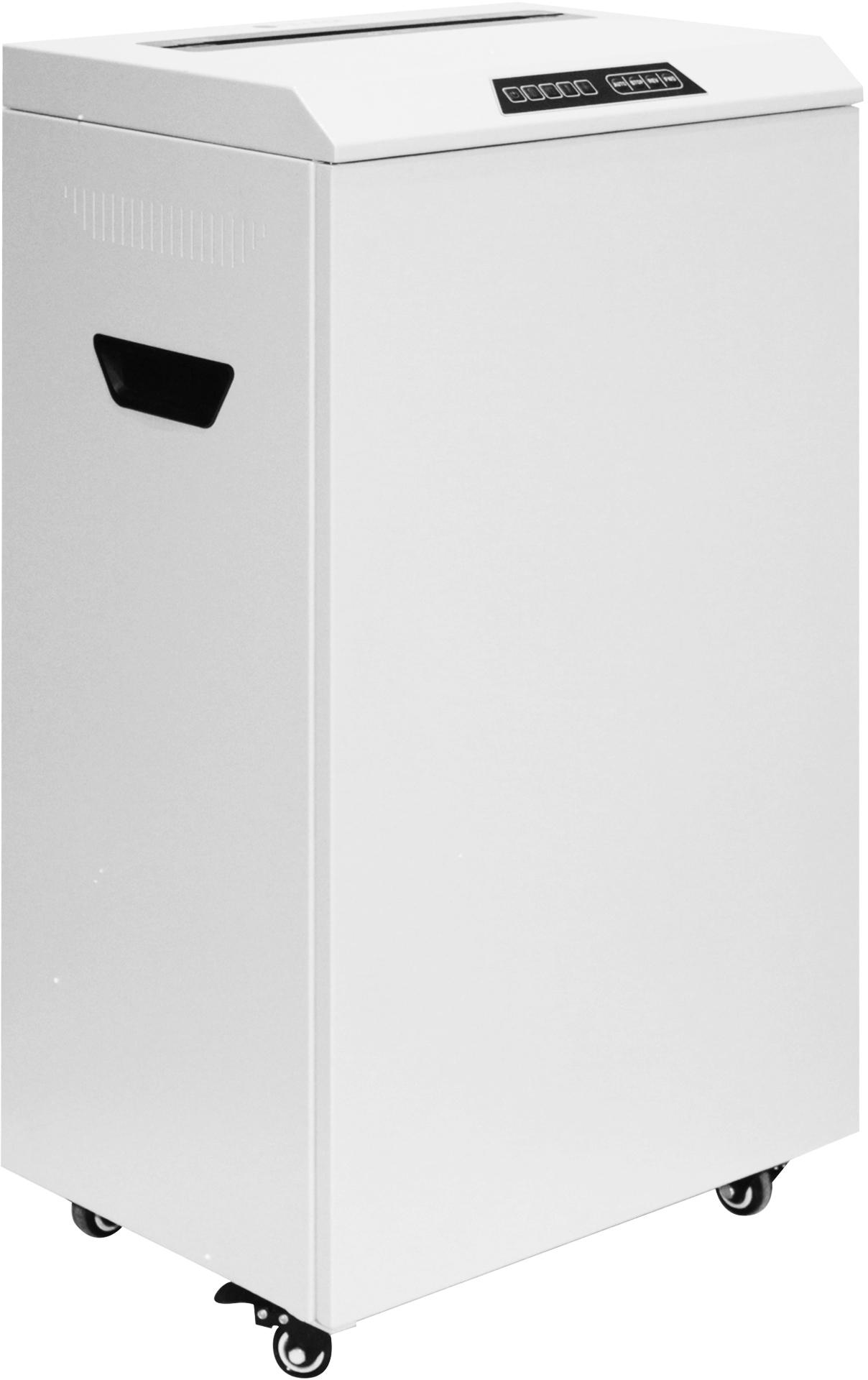 УА118-2 Уничтожитель документов , din p-2 (2 ур-нь секр.), фрагмент 3,9мм, 43-46 лист (70г/м2), cd/пл.карты/скрепки/скобы, 118 литров Гелеос Santreyd 