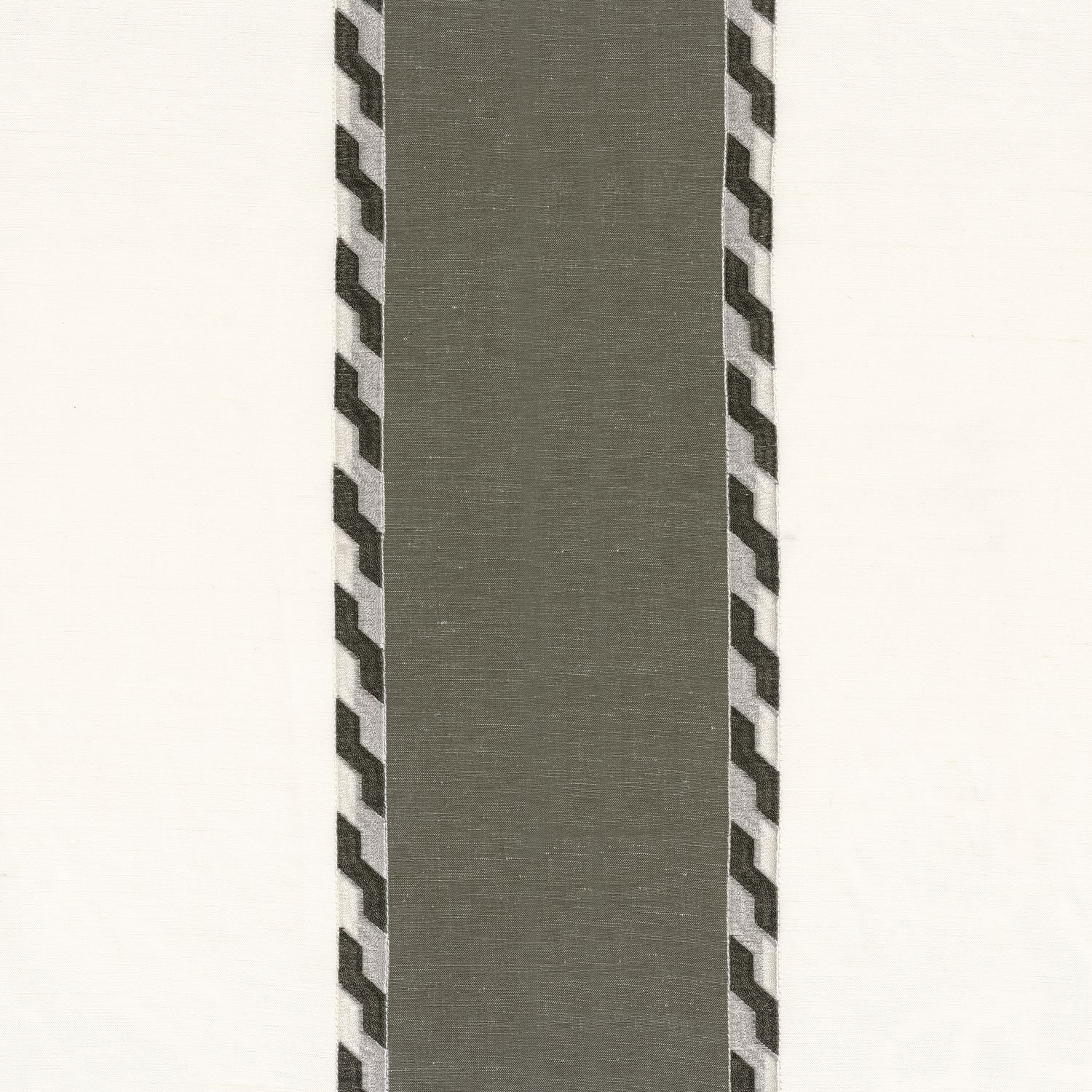 Полосатая вышитая ткань Casamance Symbiose ARCH-00099441 - Вид №6