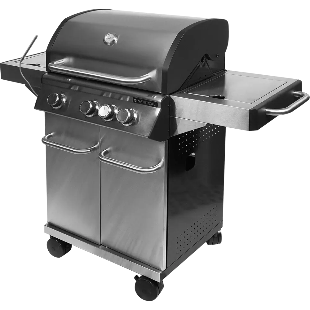Газовый гриль Naterial Hudson 3-х конфорочный c дополнительной боковой конфоркой STLM-2190712 - Вид №24