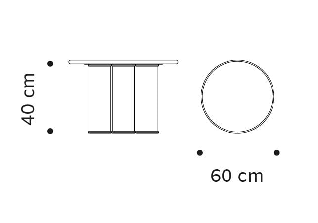 Мраморный низкий круглый журнальный столик Mambo Unlimited Ideas Ривьера ARCH-00050267 - Вид №5