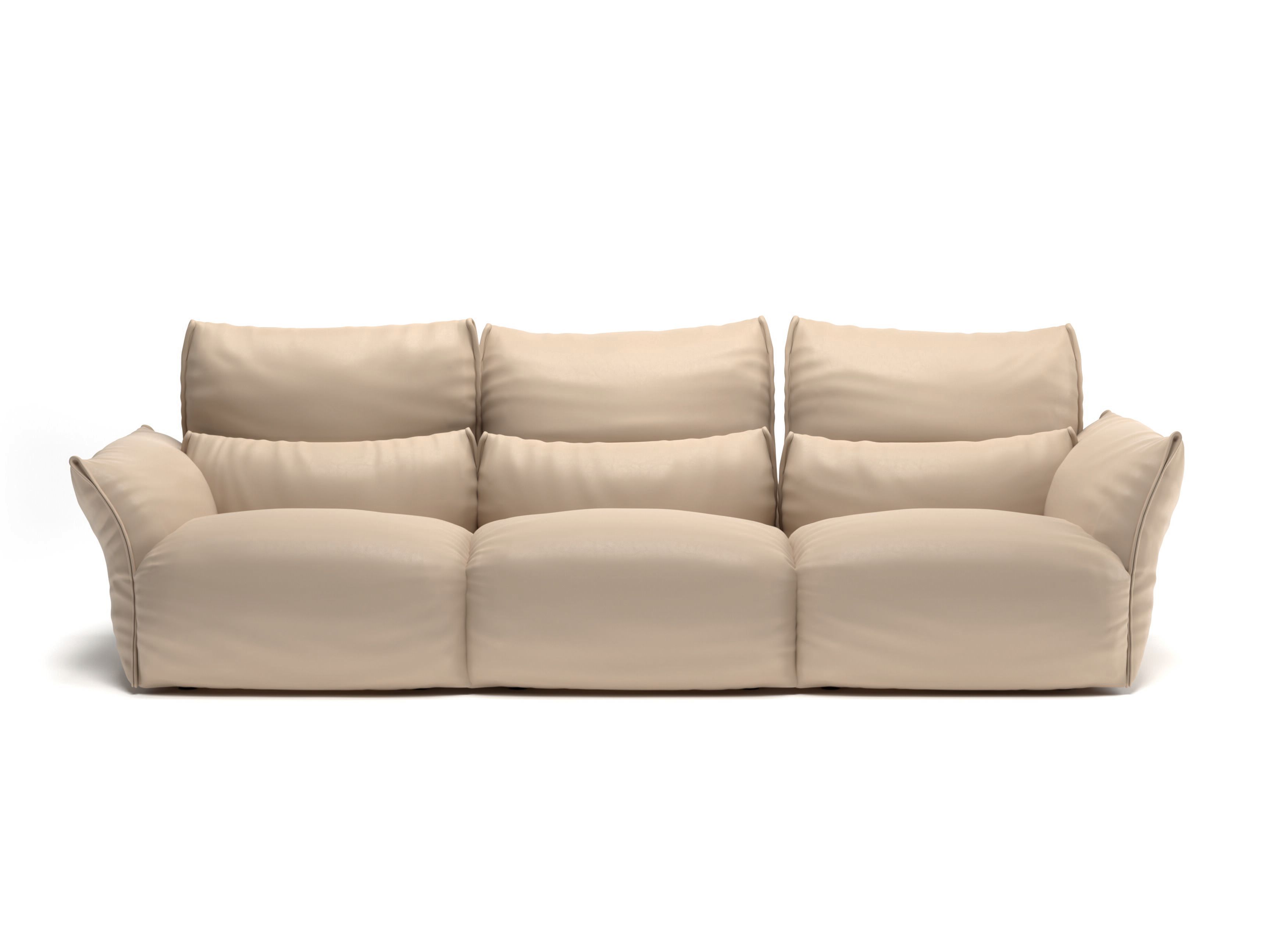 3-местный кожаный диван Natuzzi Italia Wellbe ARCH-00069101