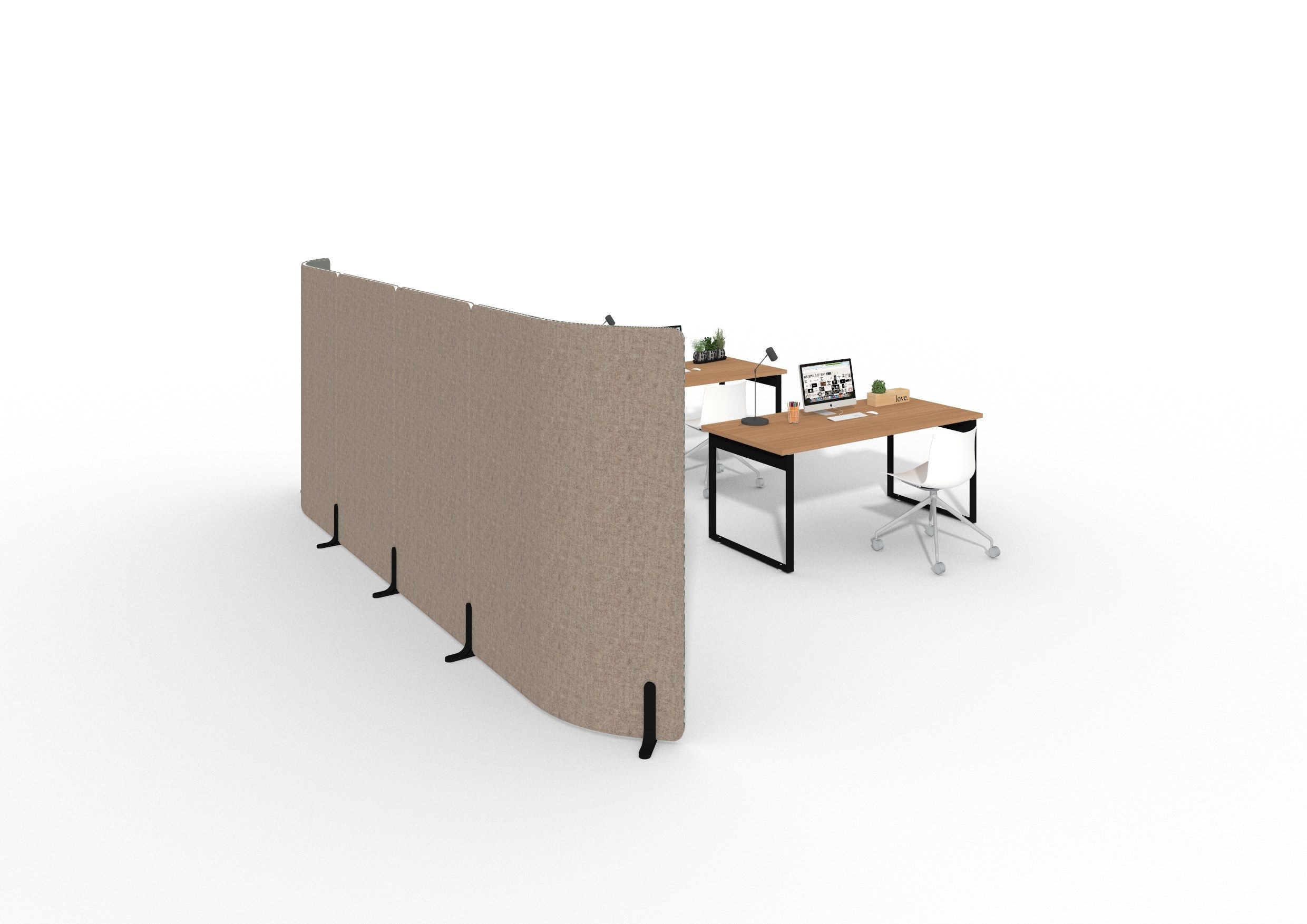 Отдельно стоящая офисная перегородка из ткани Martex ядро ARCH-00080474 - Вид №4