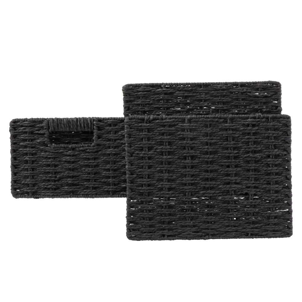 Корз плетен с кр 31X23X15см чер Konsensa STLM-2118198 - Вид №4