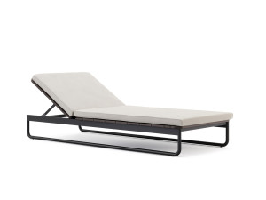 Садовая кровать с откидной спинкой из ткани