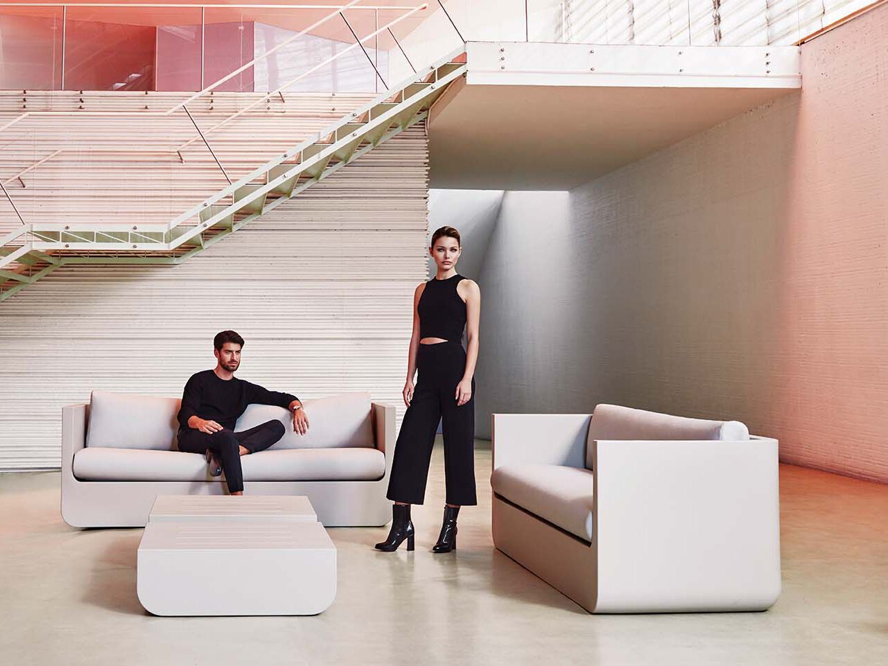 3-местный садовый диван Vondom Ulm ARCH-00031750 - Вид №4