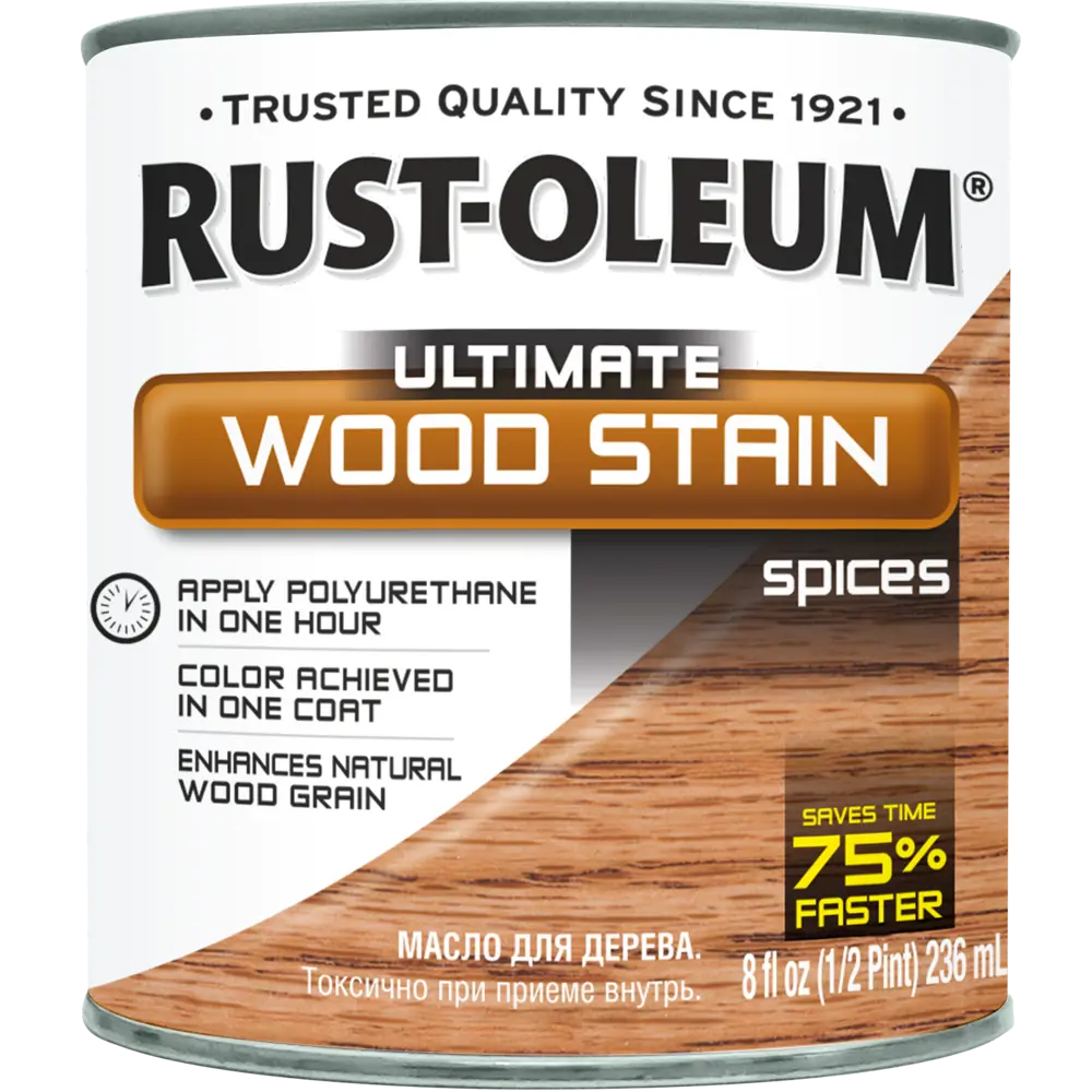 Масло тонирующее Ultimate цвет пряные специи 0.236 л RUST-OLEUM STLM-2178912 - Вид №1
