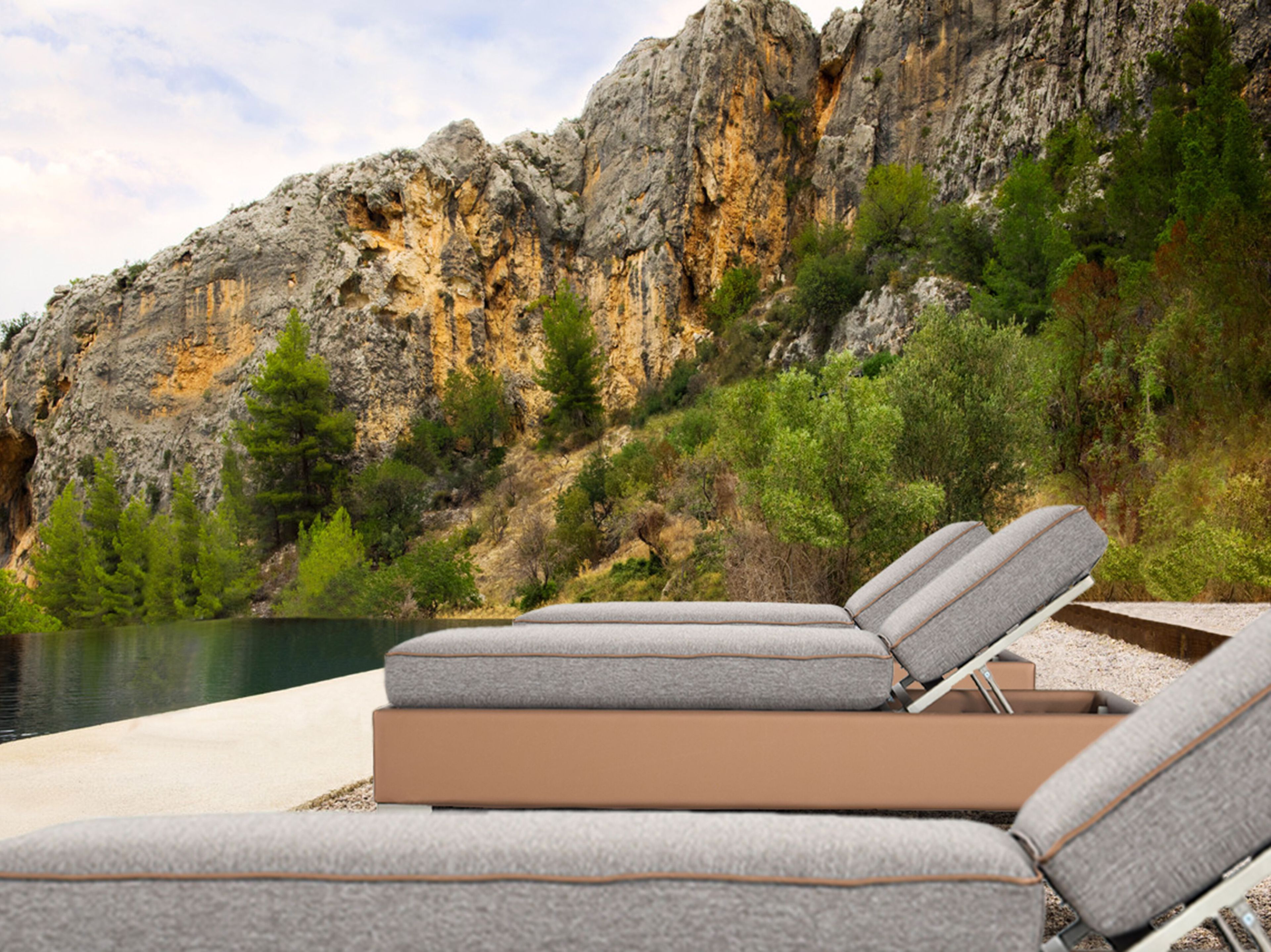 Кожаный лежак для сада ABLE RIVIERA ARCH-00085208 - Вид №4