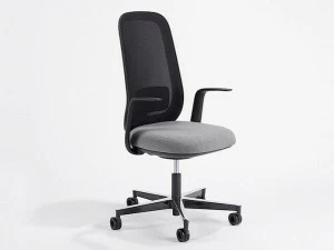 Sitland Поворотное офисное кресло из ткани с подлокотниками