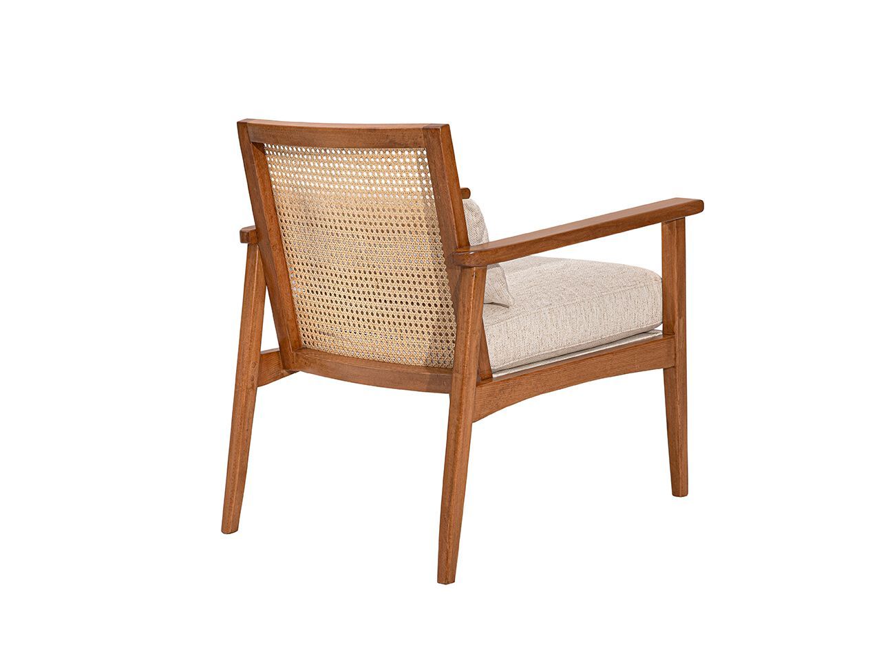 Деревянное и плетеное кресло с подлокотниками NDESIGN глина ARCH-00034454 - Вид №2