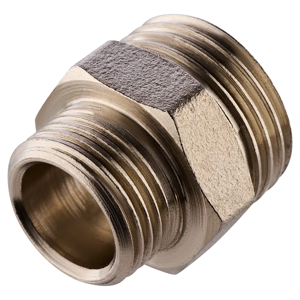 Ниппель переходной MONLID 1/2"x3/8" НР мм никелированная латунь STLM-2128738 - Вид №1