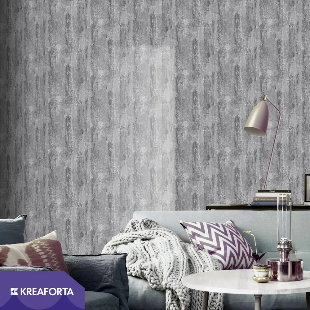 Обои флизелиновые KREAFORTA Loft графитовые 1.06 м 64348-11 STLM-2162159 - Вид №2