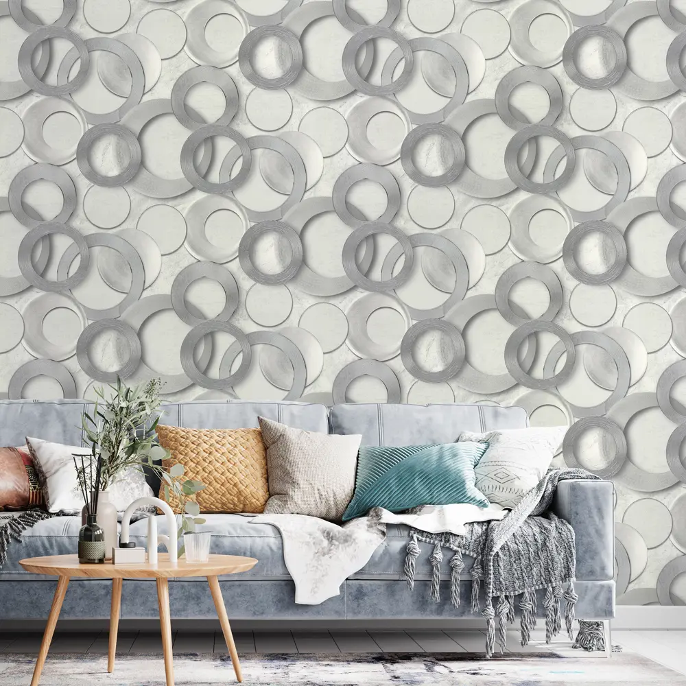 Обои флизелиновые Wall Decor Турин серые 1.06 м 75156-14 STLM-2086188 - Вид №2