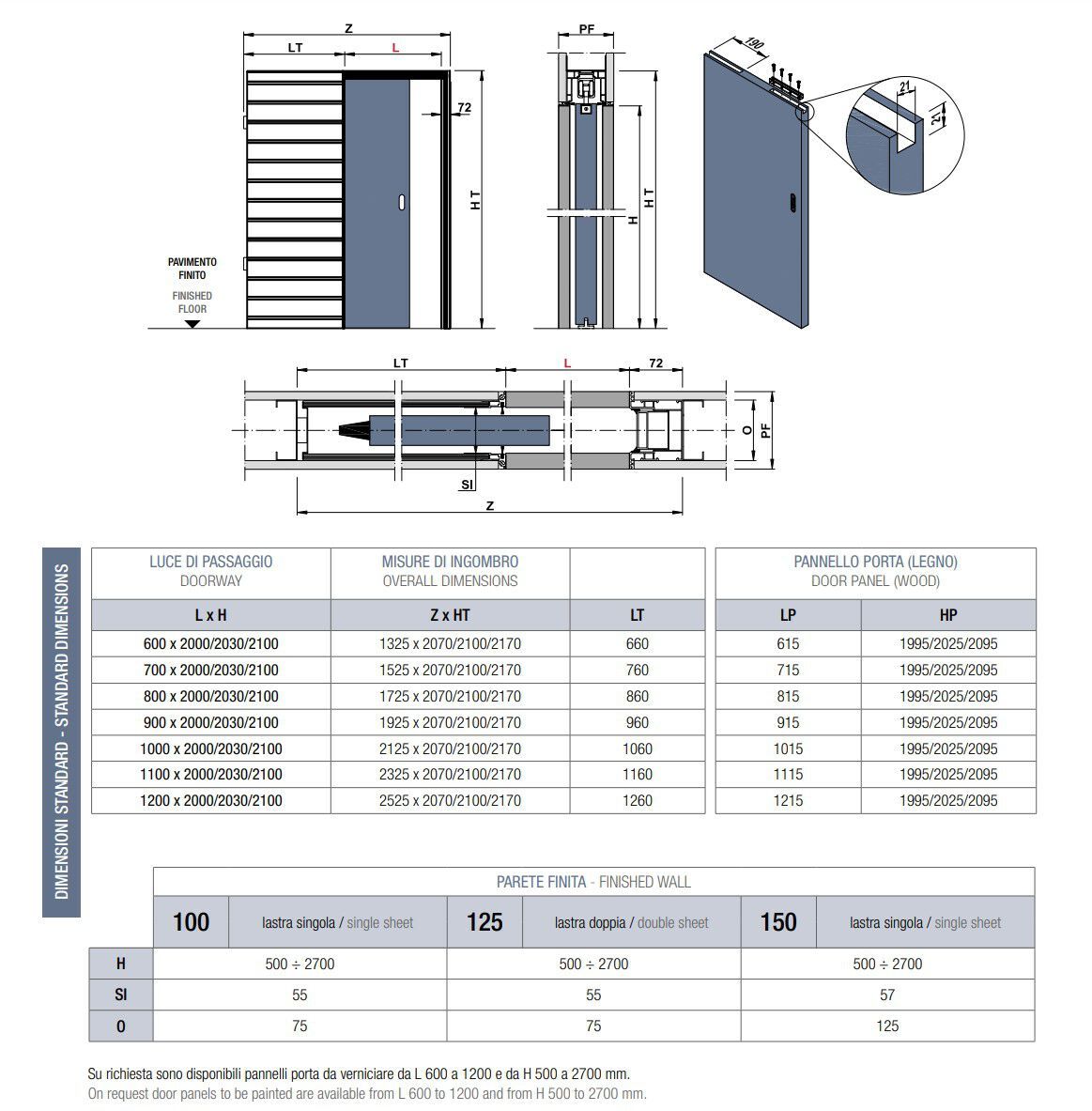 Дверная рама с одной створкой PROTEK® Linear® ARCH-00032882 - Вид №6