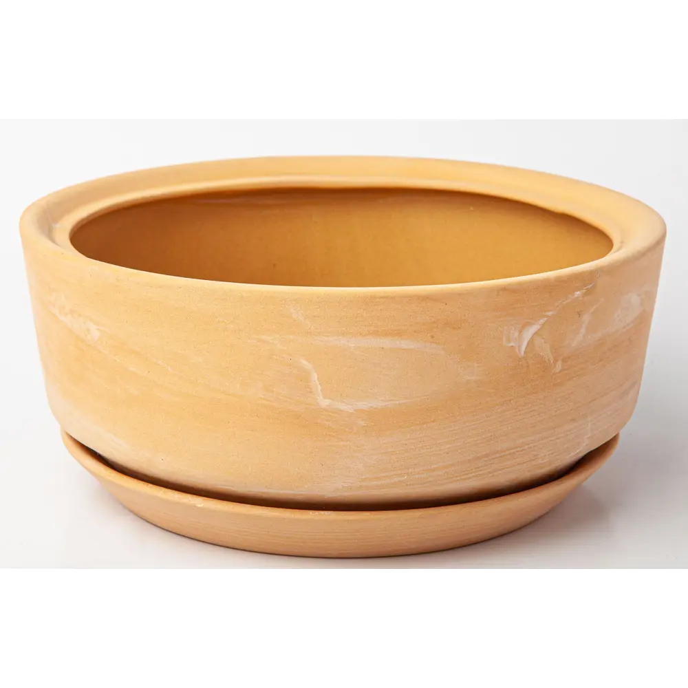 Горшок цветочный Gonchar Бонсай ø28 h6 v4.5 л керамика медный STLM-2055887