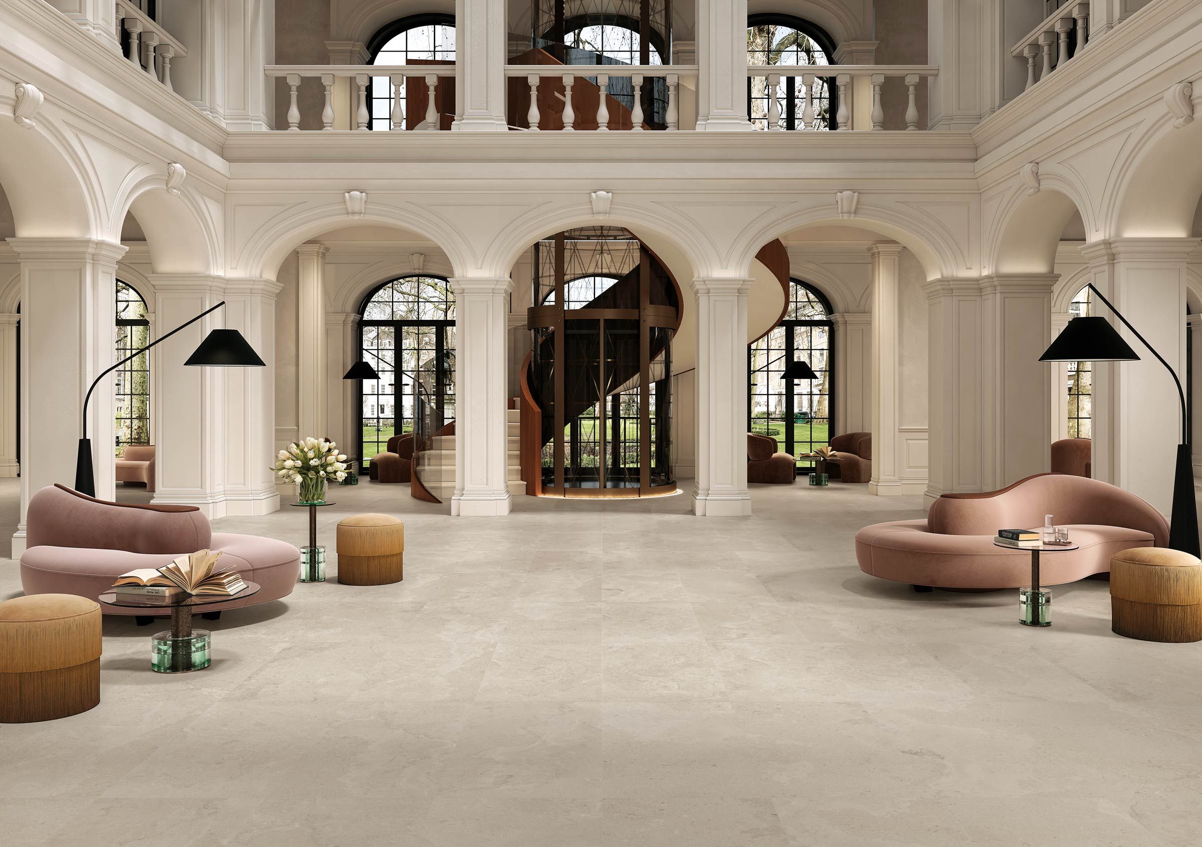 Напольная / напольная плитка из керамогранита с эффектом камня NOVOCERAM KAIRN ARCH-00132266 - Вид №12