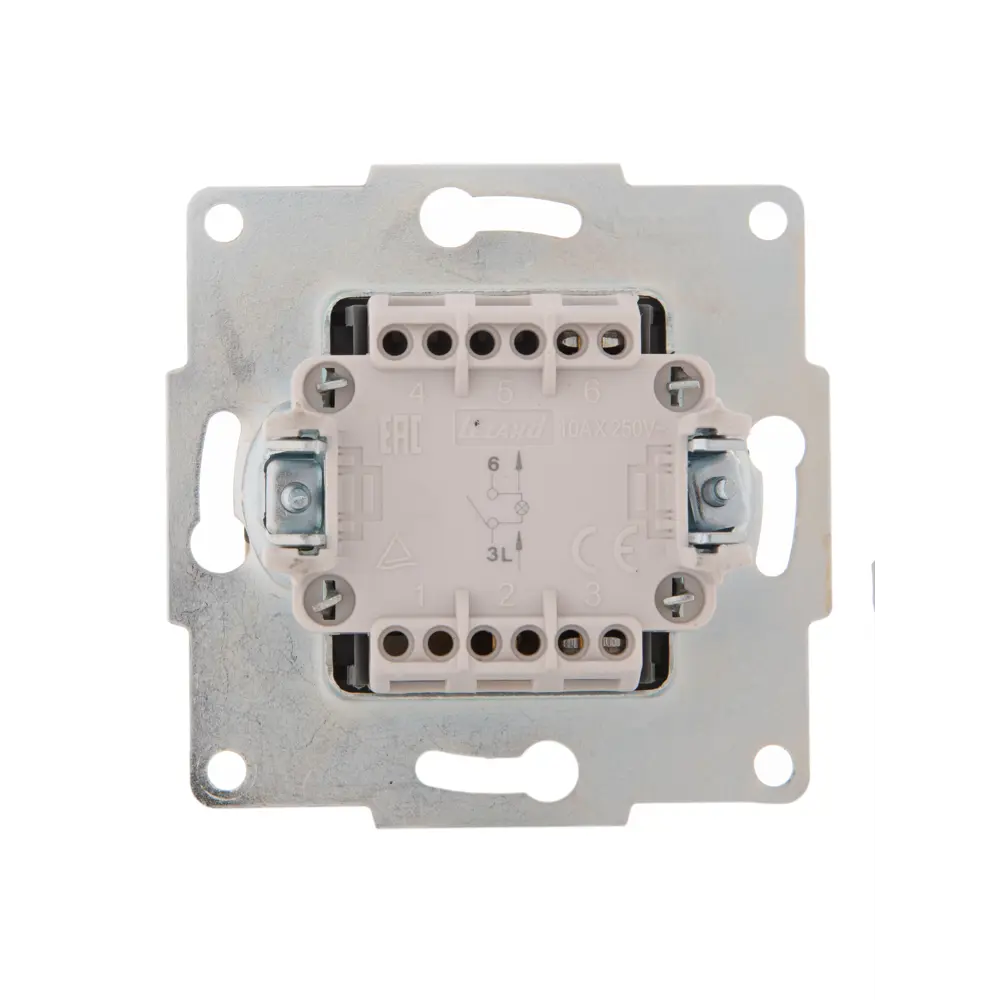 Выключатель Lezard Karina с подсветкой цвет кремовый STLM-2179112 - Вид №4