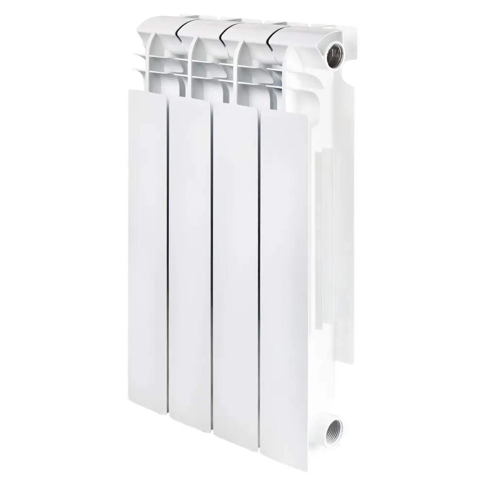 Радиатор Тепломир 500/96 4 секции боковое подключение алюминий белый STLM-2035382 - Вид №1