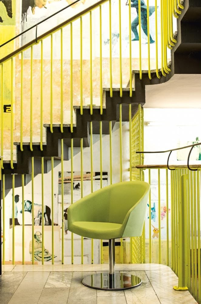 Ткань поворотный стул с подлокотниками Cizeta GABA ARCH-00080781 - Вид №4