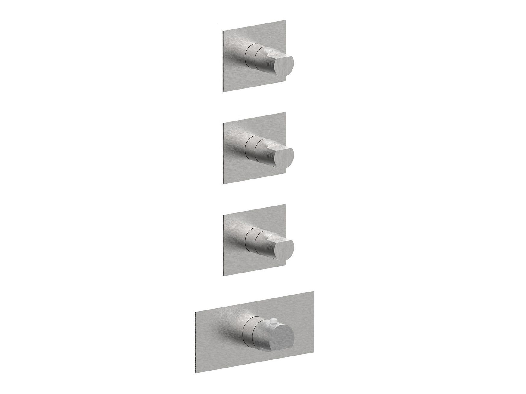 Термостатический смеситель для душа с 4 отверстиями из нержавеющей стали Rubinetterie Frattini Borgia ARCH-00013603