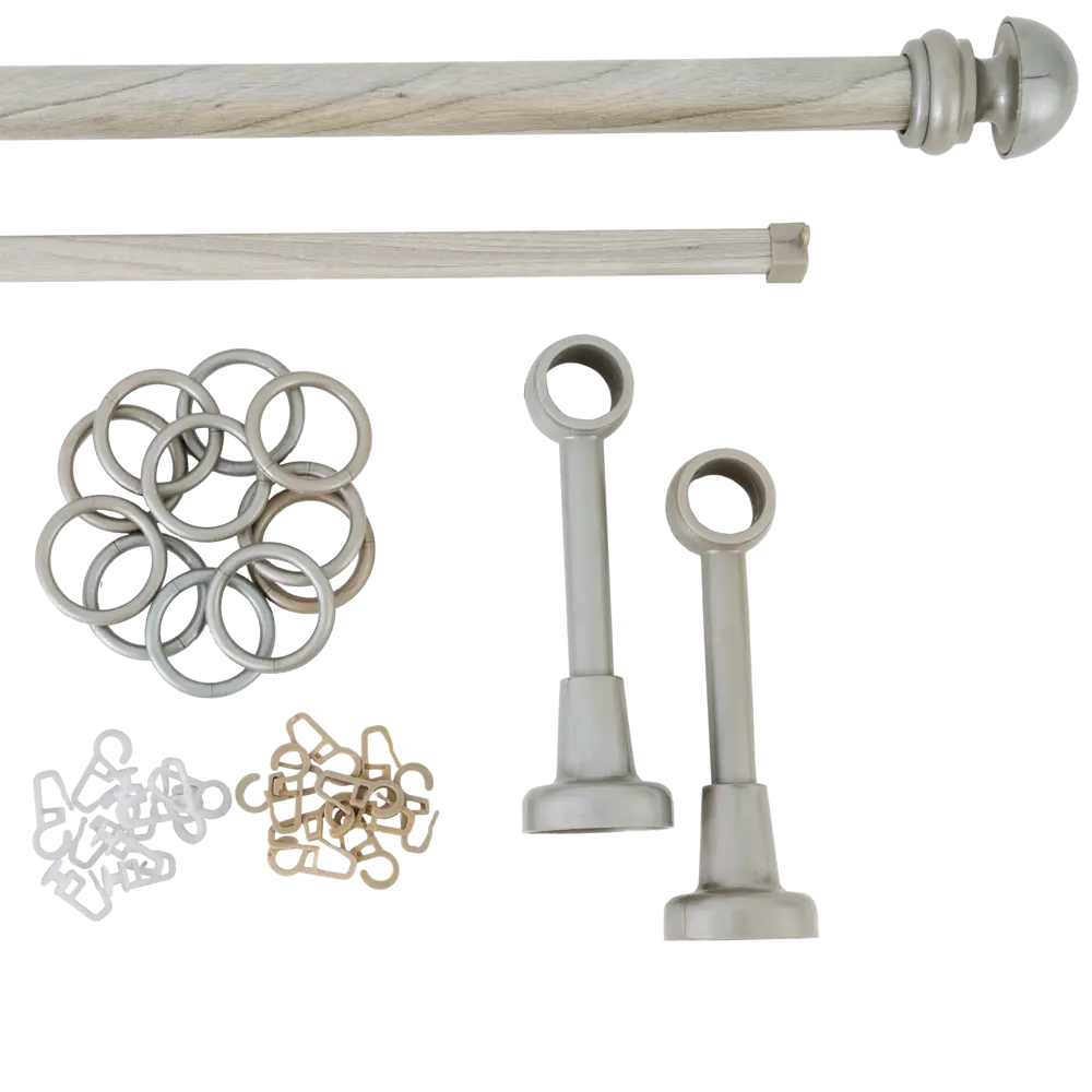 Карниз двухрядный 300 см металл/пластик цвет морена РУССКИЕ КАРНИЗЫ STLM-2174791 - Вид №1