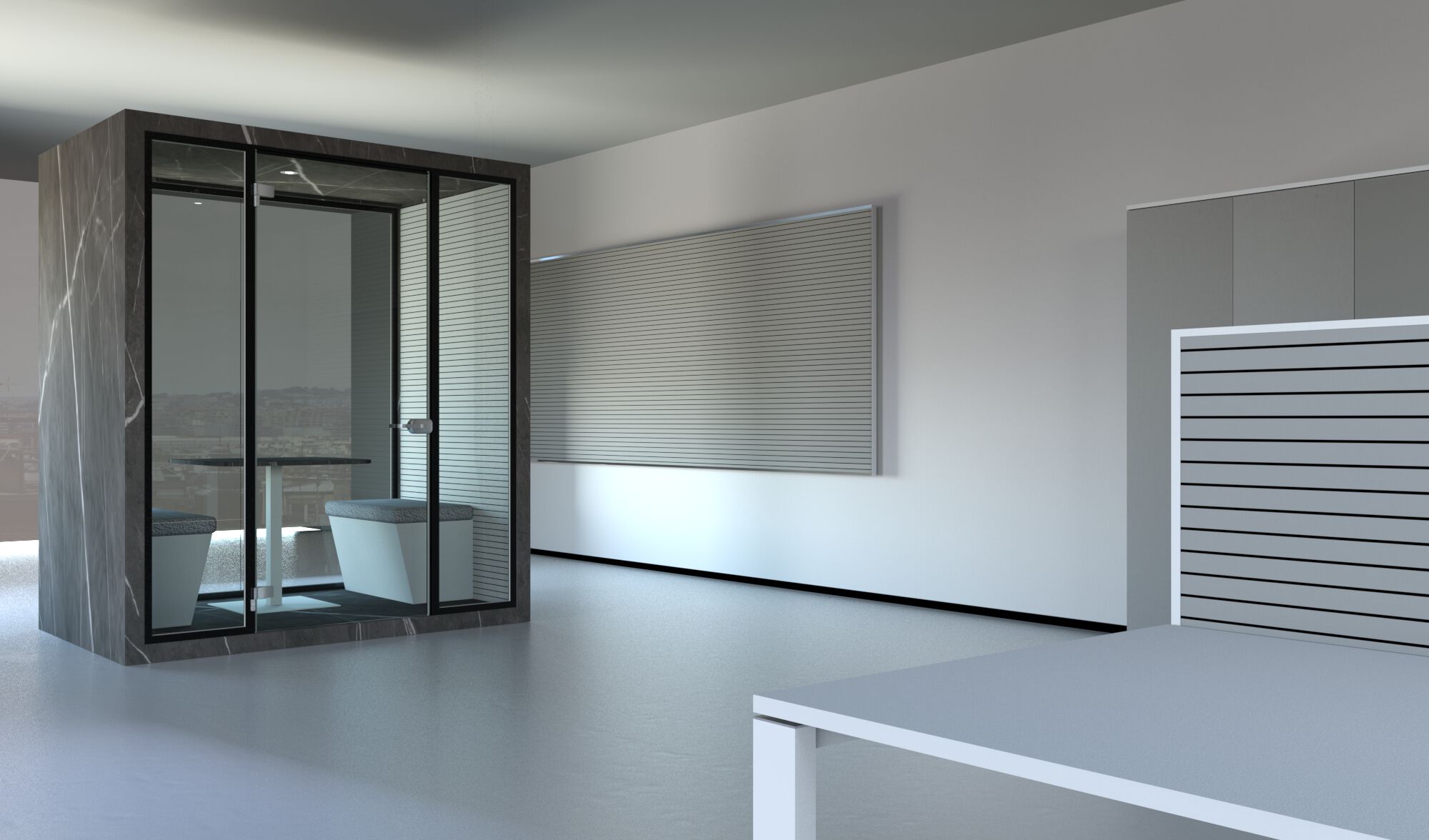 Многосторонняя акустическая офисная кабина со встроенным освещением Stefani Acoustic BOX ARCH-00095434 - Вид №5