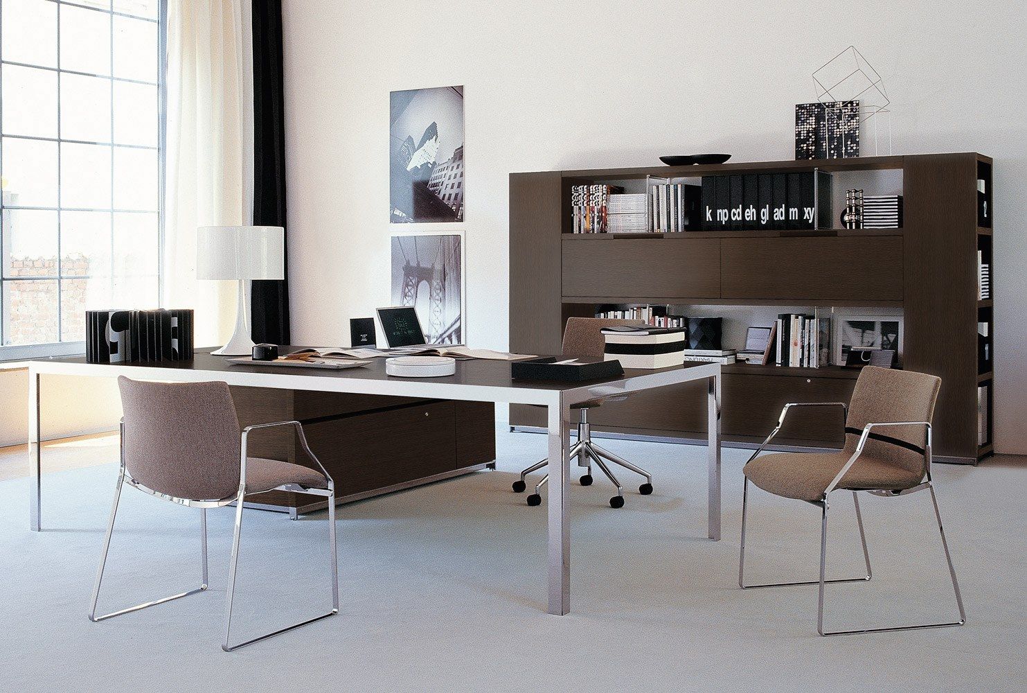 Дубовый стол на полуострове B&B Italia Project AC Executive ARCH-00038631 - Вид №14