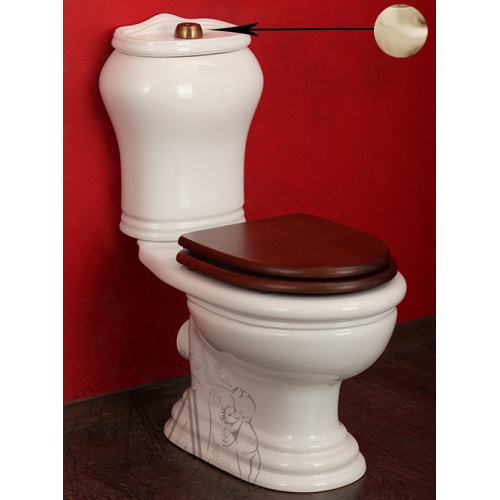 ML.MLD-25.702.BI/ML.MLD-25.748.BI/ML.OLV-29.012/ML.OLV-29.015/ML.OLV-29.014.BR Компакт унитаз с бачком Белый Migliore  Италия  - Вид №1