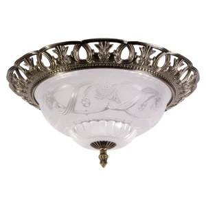 Светильник настенно-потолочный Аллегро 2xE27x60 Вт, цвет бронза