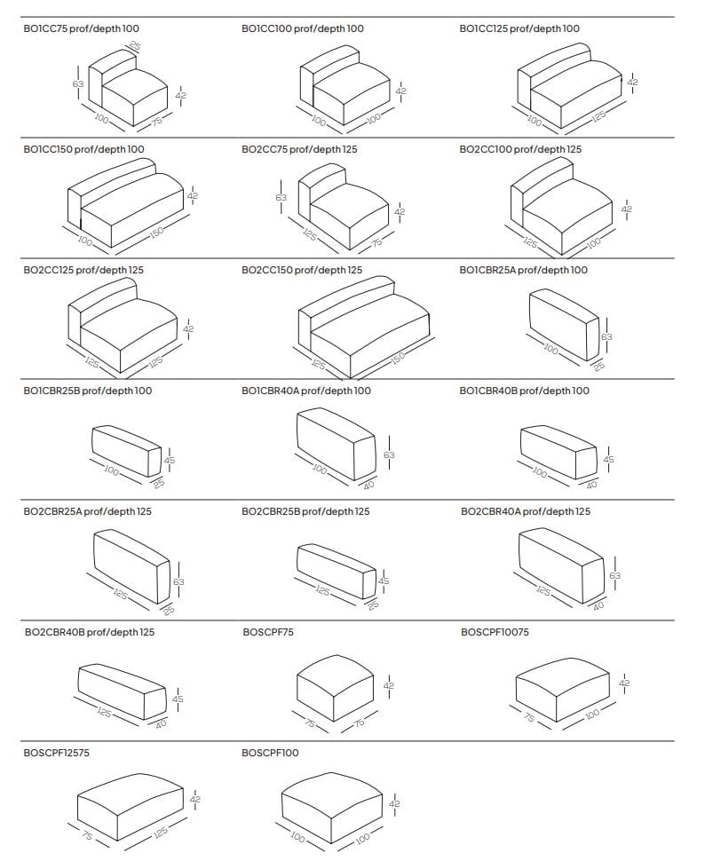Съемный тканевый диван с полуостровом GRUPPO FOX день Фокса ARCH-00043032 - Вид №2