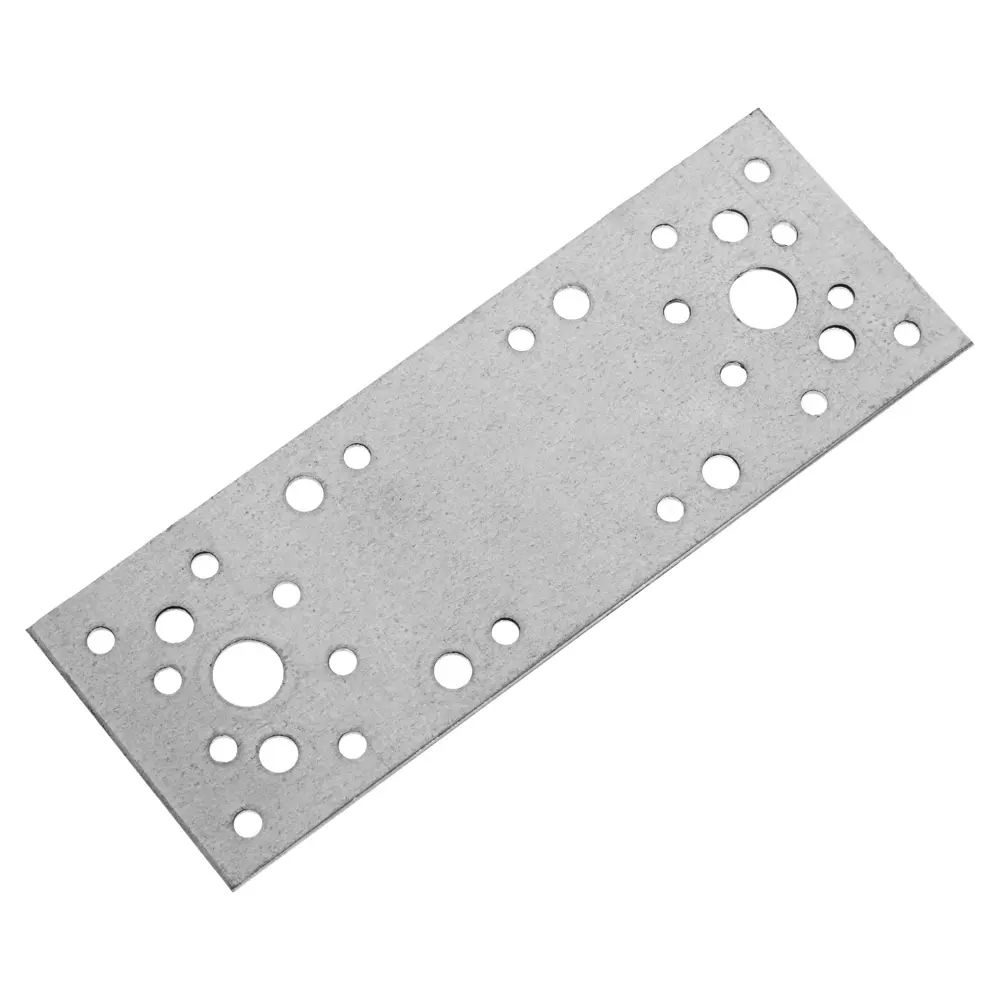 Пластина крепежная 180х65х2 мм, оцинкованная сталь КРЕПКО-НАКРЕПКО STLM-2117344