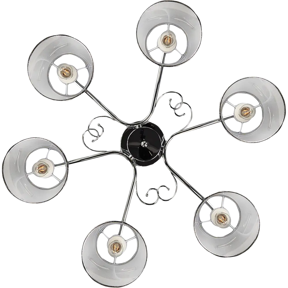 Люстра потолочная Escada 642/6PL, 6 ламп, 22 м², цвет хром/белый STLM-2088232 - Вид №2