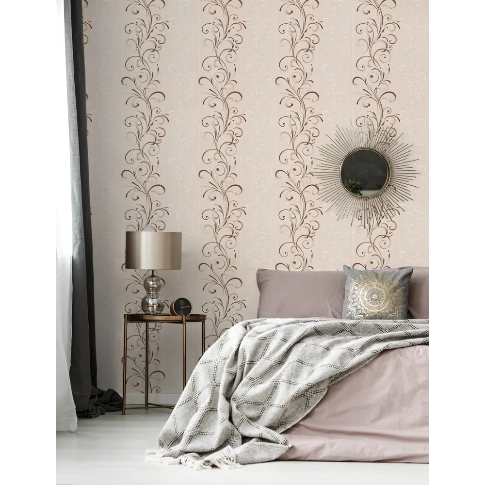 Обои флизелиновые Палитра Clermont бежевые 0.53 м PL51009-22 STLM-2211500 - Вид №2