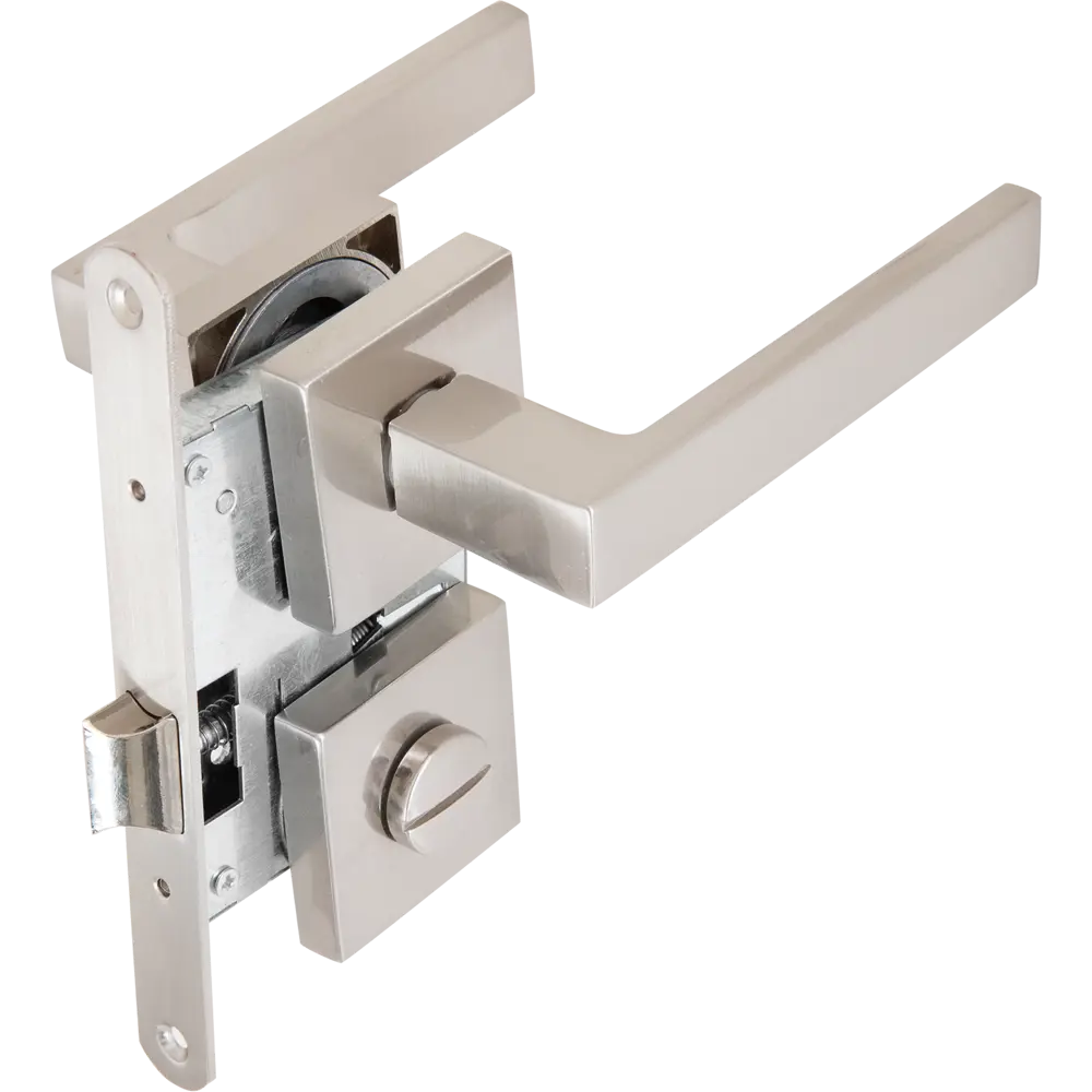 Santreyd Дверная ручка Lorena 88 SN с запиранием в глянцевом никеле 85219990 STLM-1493030